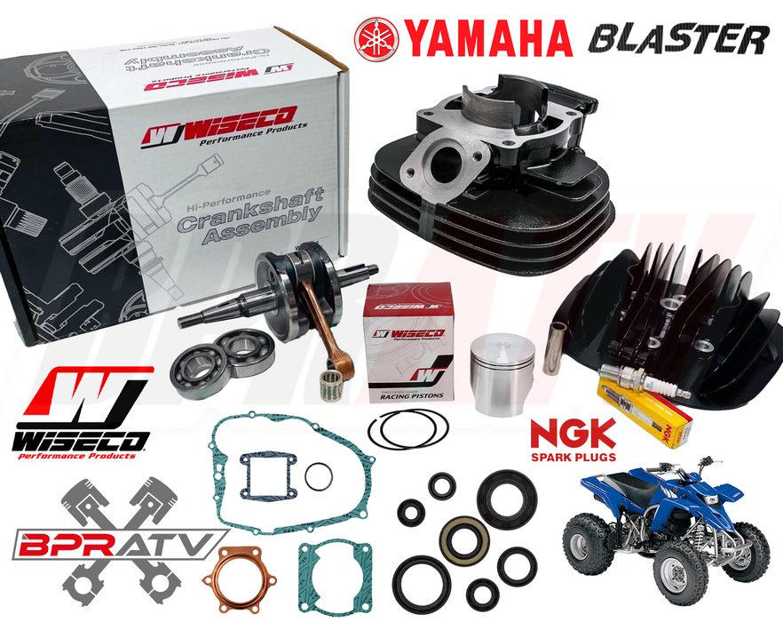 Yamaha Blaster 68mm Big Bore Cylinder Head Piston WISECO Crank Motor Rebuild Kit