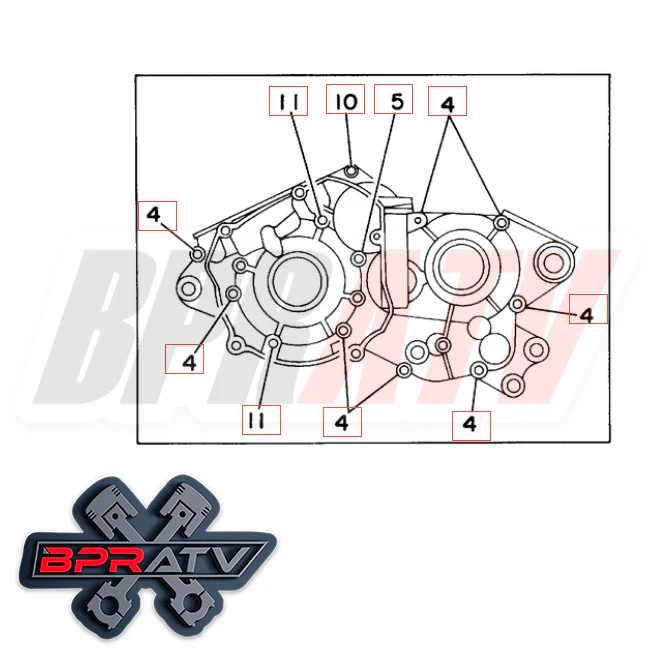 Yamaha Blaster YFS 200 BPRATV Talon Titanium CRANKCASE Halves Ti Bolts Bolt Kit