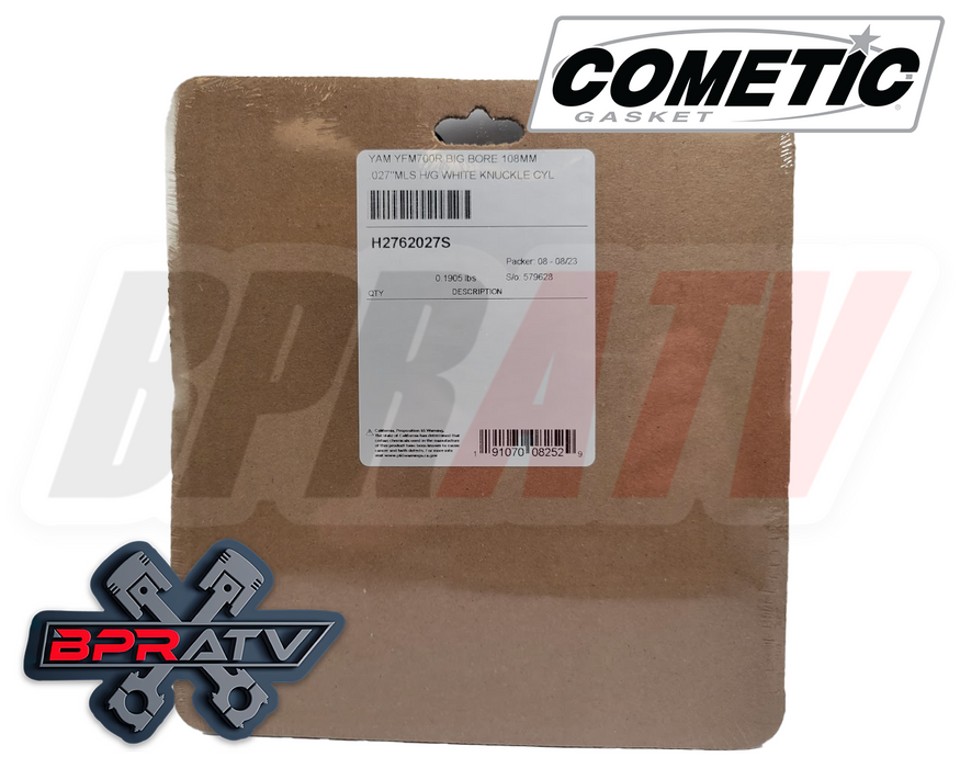 Yamaha Raptor 700 YFM 700R 108mm BIG BORE MLS Cometic Top End Gasket Kit C3230