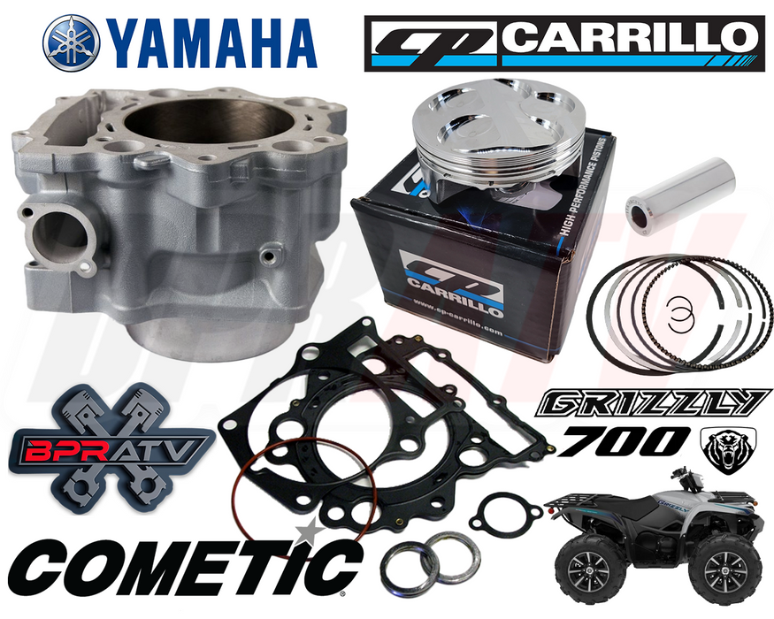 19-24 Yamaha Grizzly 700 102mm OEM Bore Cylinder CP Pump Gas Piston Top End Kit