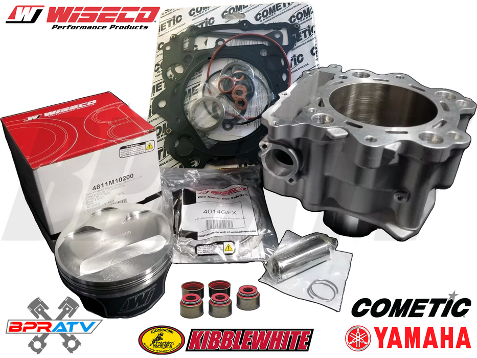 Cylinder Piston Gasket Top End Rebuild Kit Yamaha Grizzly 660 Wiseco Cometic Kit