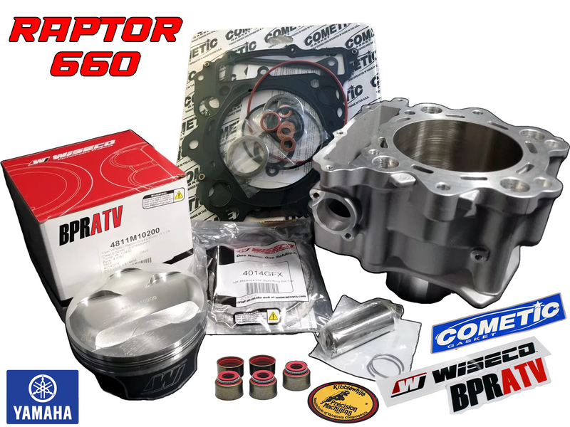 Yamaha Raptor 660 YFM660R Top End Rebuild Kit Nikasil Cylinder Piston Gasket Kit