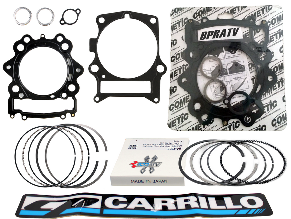 Yamaha Viking 700 Stock Standard OEM Bore CP Piston Rings Set Cometic Gasket Kit