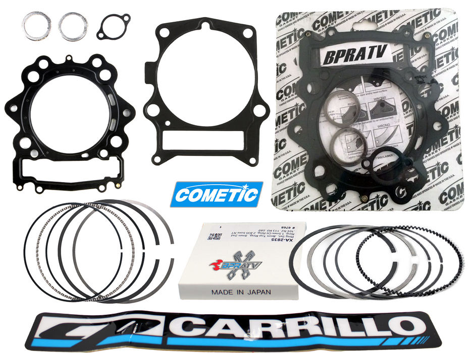 Raptor 700 700R 105mm 727cc Big Bore 13:1 CP Carrillo Piston Kit Cometic Gaskets