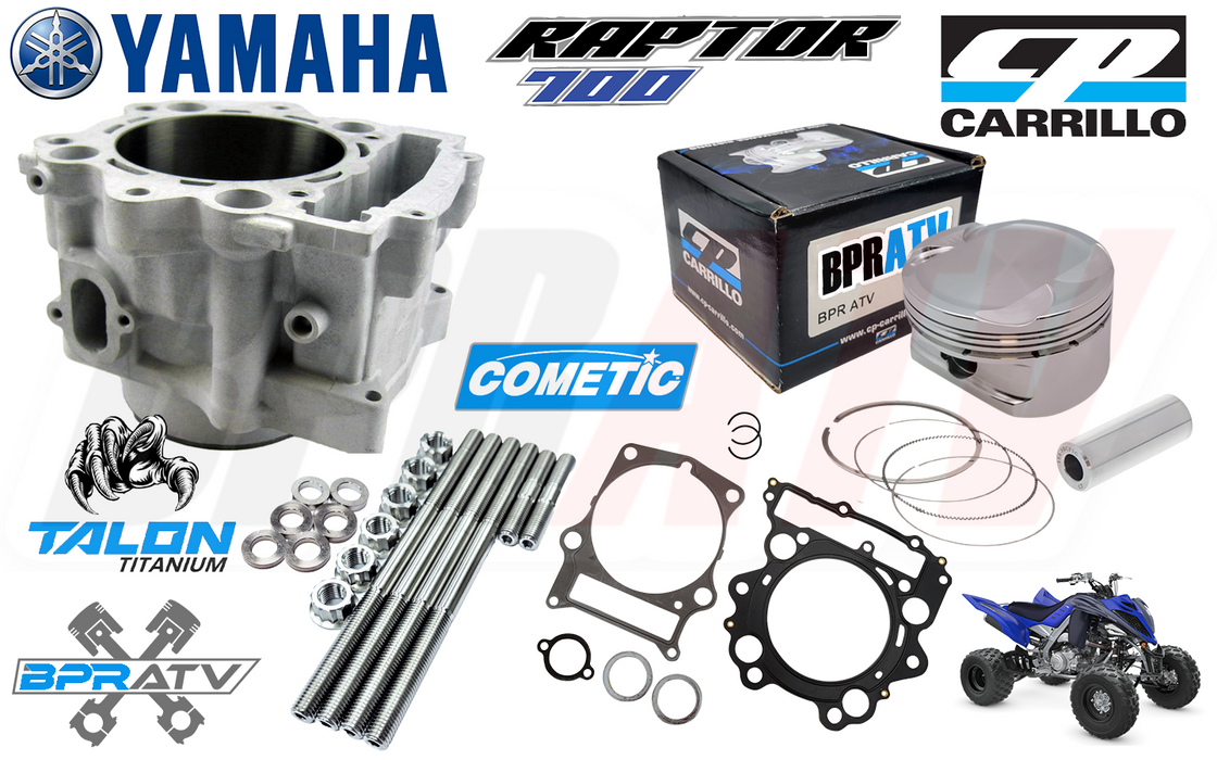 Yamaha Raptor 700 108mm +6 770cc Big Bore Cylinder CP Piston Top End Rebuild Kit