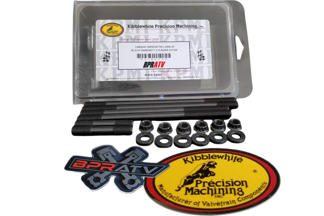 Yamaha Grizzly 700 Kibblewhite Cylinder Head Studs KPMI 80-82450 Head Bolts Kit