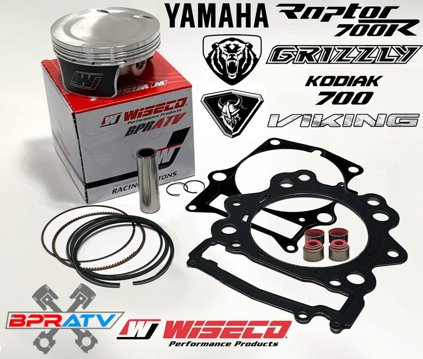 14 15 Yamaha Grizzly 700 102mm Stock Bore Wiseco 10:1 Pump Piston Top End Gasket