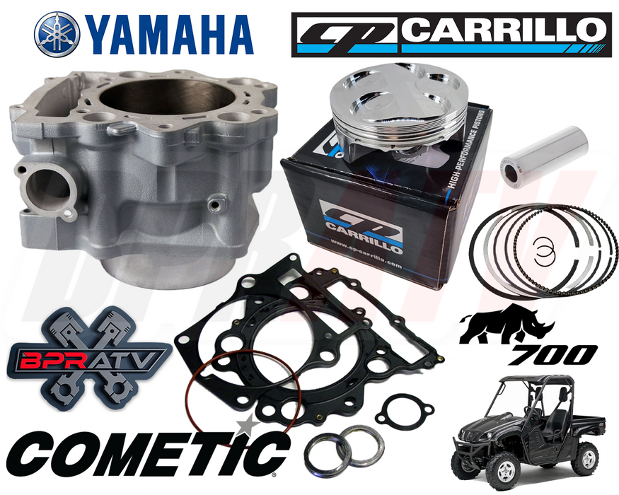 08-13 Yamaha Rhino 700 102mm Stock Bore Cylinder CP Pump Gas Piston Top End Kit