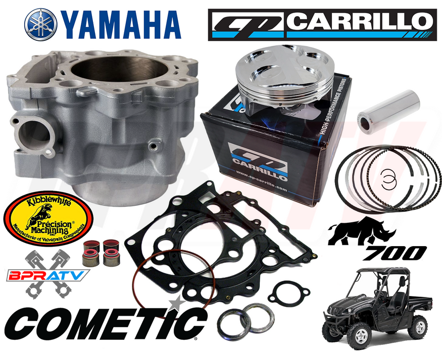 08-13 Yamaha Rhino 700 102mm Stock Bore Cylinder CP Pump Gas Piston Top End Kit