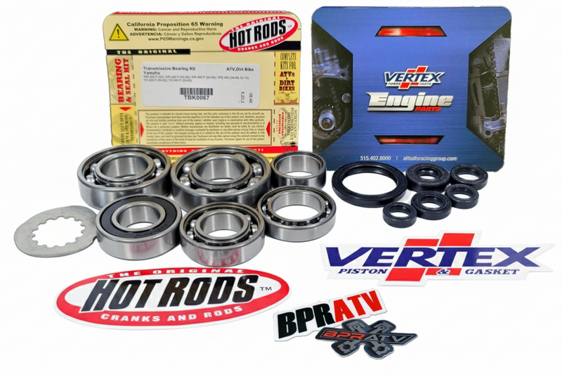 Yamaha YFZ450 CARB YFZ 450 Hot Rods Trans Bearing Kit Vertex Engine Seal Set NEW