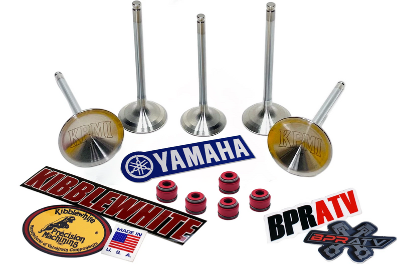 Yamaha YFZ450 YFZ 450 Kibblewhite Tensilite TITANIUM Intake & Exhaust Valves Set