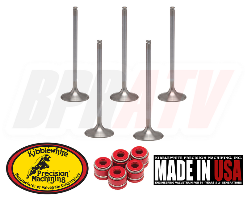03-15 Yamaha WR450F WR 450F KIBBLEWHITE +1mm Intake Exhaust Valves RED Seals Kit