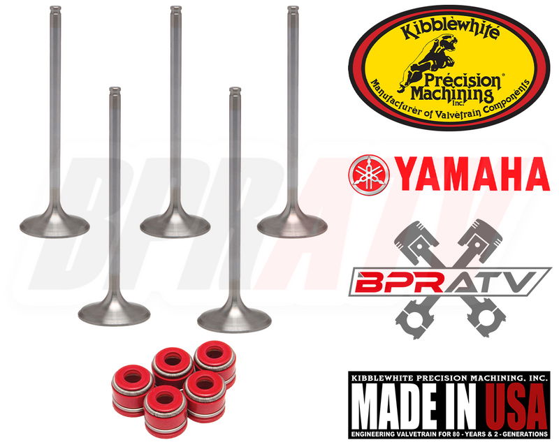 03-15 Yamaha WR450F WR 450F KIBBLEWHITE +1mm Intake Exhaust Valves RED Seals Kit
