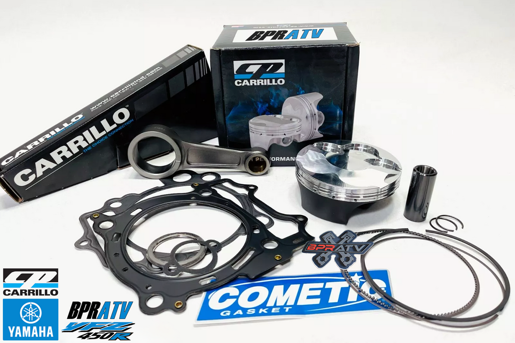 Yamaha YFZ450R YFZ 450R CP 95mm 13.5:1 RACE Piston Kit Gaskets Carrillo LONG Rod