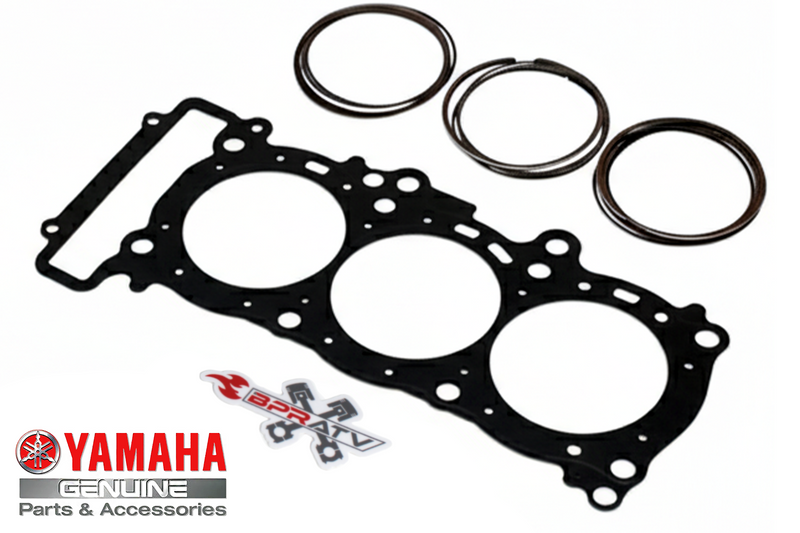 Yamaha YXZ 1000R OEM Piston Rings All 3 Ring Set MLS Head Gasket Titanium Studs!