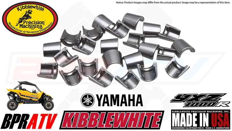 Yamaha YXZ1000R Kibblewhite Valve Keepers RED Viton Valve Stem Seals Full Set 12