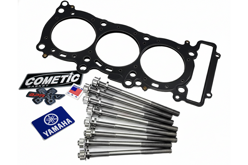 Yamaha YXZ 1000R OEM Piston Rings All 3 Ring Set MLS Head Gasket Titanium Studs!