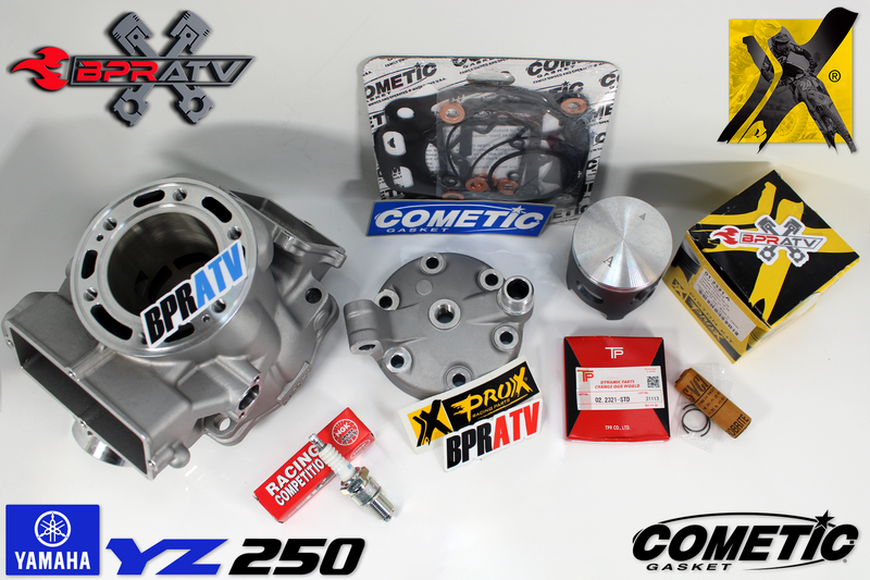 99+ YZ250 YZ 250 Cylinder Kit ProX Piston Head & Cometic Gasket Top Rebuild Kit