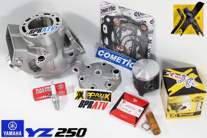 BPRATV YZ250 YZ 250 Top End Rebuild Kit Cylinder Head ProX Pro X Piston Cometic