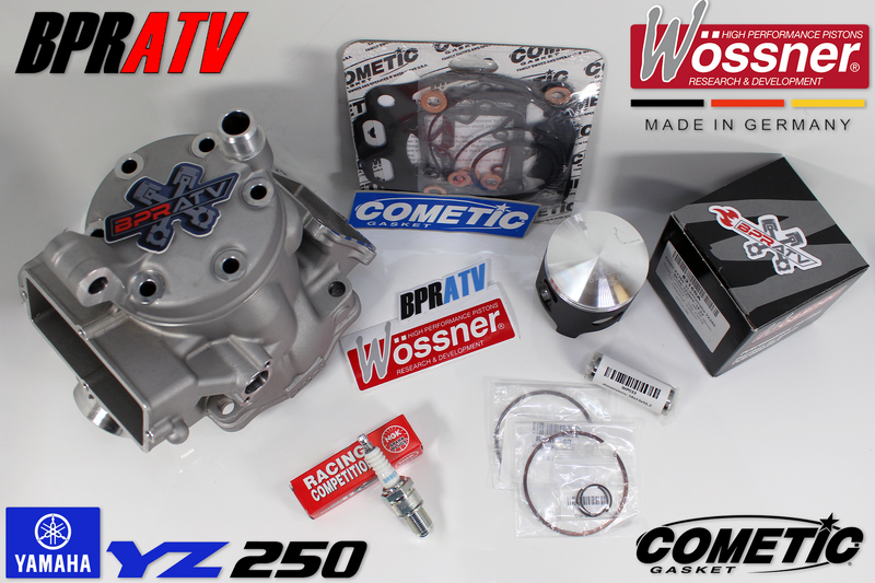 99+ Yamaha YZ250 YZ 250 Top End Rebuild Kit Cylinder Head Wossner Piston Gaskets
