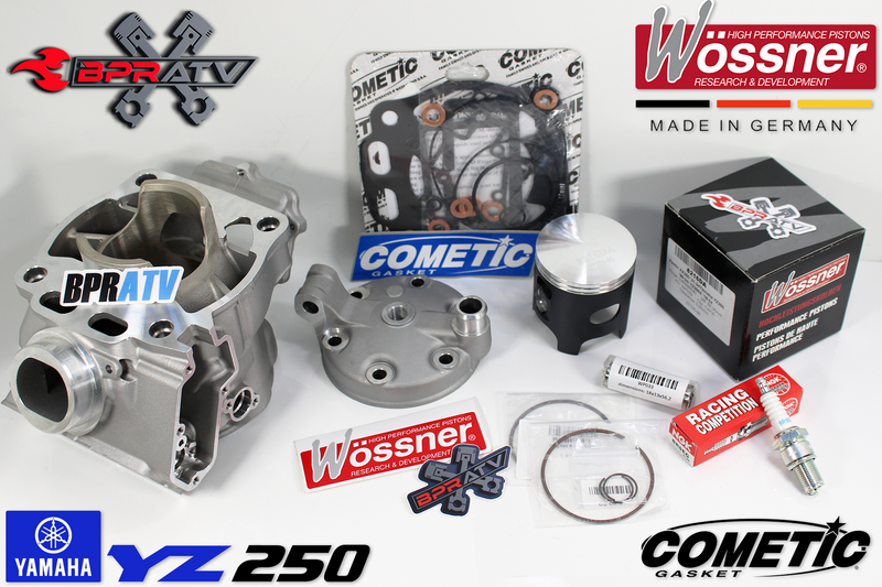 99+ Yamaha YZ250 YZ 250 Top End Rebuild Kit Cylinder Head Wossner Piston Gaskets