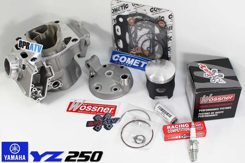 99+ Yamaha YZ250 YZ 250 Top End Rebuild Kit Cylinder Head Wossner Piston Gaskets