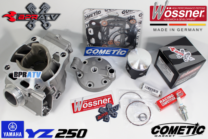 99+ YZ250 YZ 250 Cylinder Kit Wossner Piston Head Cometic Gasket Top Rebuild Kit