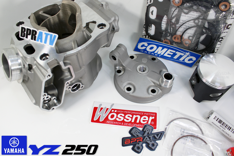 99+ Yamaha YZ250 YZ 250 Top End Rebuild Kit Cylinder Head Wossner Piston Gaskets