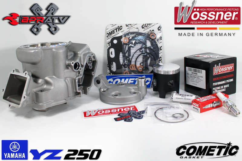 BPRATV Yamaha YZ250 YZ 250 Cylinder Head Wossner Piston Cometic Top Rebuild Kit