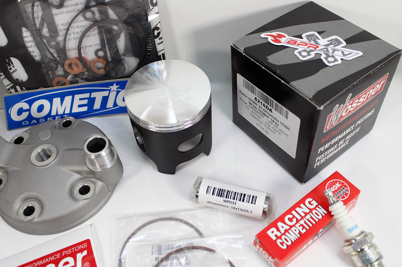99+ YZ250 YZ 250 Cylinder Kit Wossner Piston Head Cometic Gasket Top Rebuild Kit