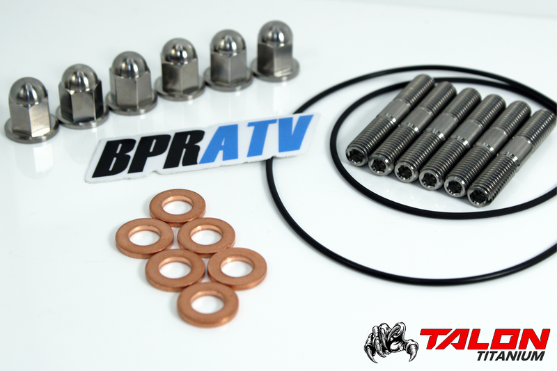 YZ250 Cylinder Head Repair Install Upgrade Titanium Head Stud Kit Cap Nuts Oring