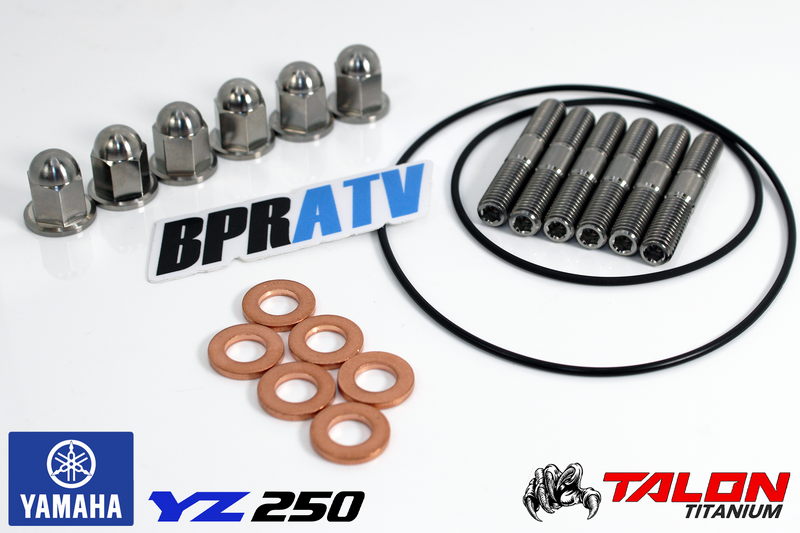 Yamaha YZ250 YZ 250 Head Studs Kit TITANIUM Stud Bolt & Acorn Nut 90116-08394-00