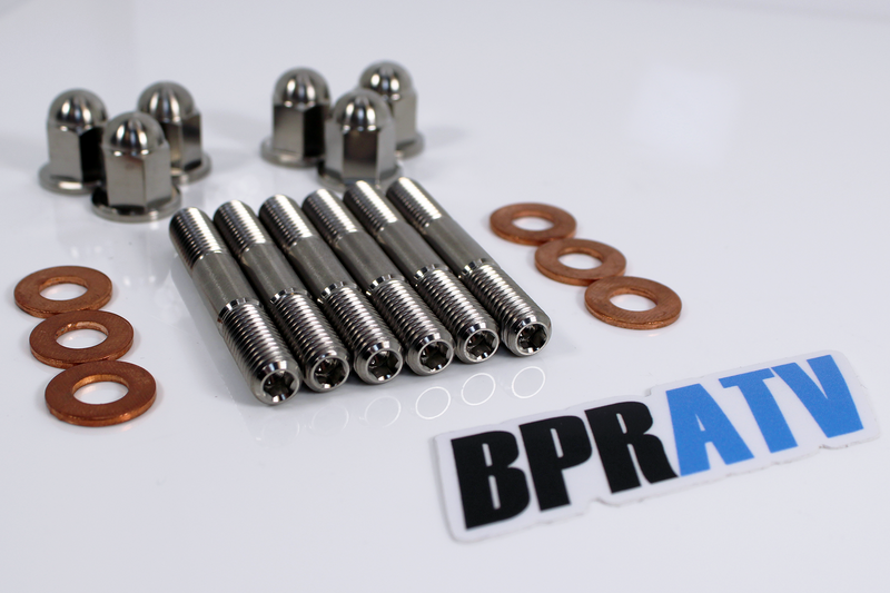 Yamaha YZ250 YZ 250 Head Studs Kit TITANIUM Stud Bolt & Acorn Nut 90116-08394-00