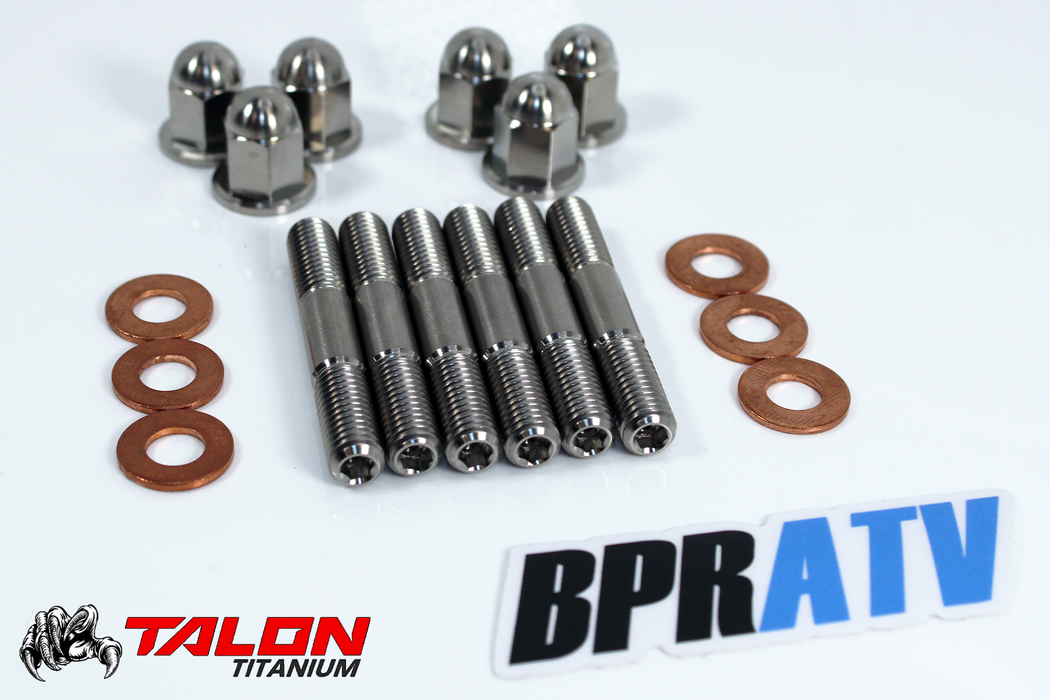 BPRATV YZ250 Stock Cylinder Head Kit Titanium Head Studs Acorn Nuts Rebuild Kit