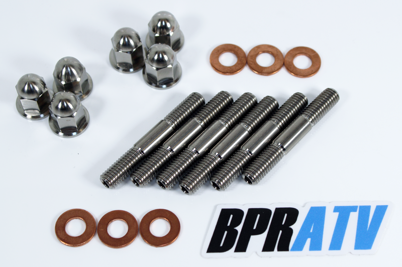 YZ250 Cylinder Head Repair Install Upgrade Titanium Head Stud Kit Cap Nuts Oring