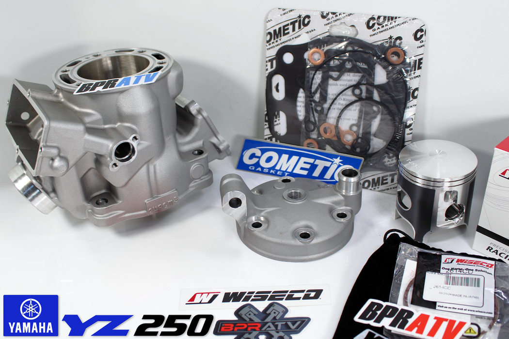 BPRATV Yamaha YZ250 YZ 250 Cylinder Head Wiseco Piston Cometic Full Top End Kit