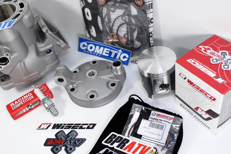 BPRATV YZ250 YZ 250 Top End Rebuild Kit Cylinder Head Wiseco Piston Cometic '99+