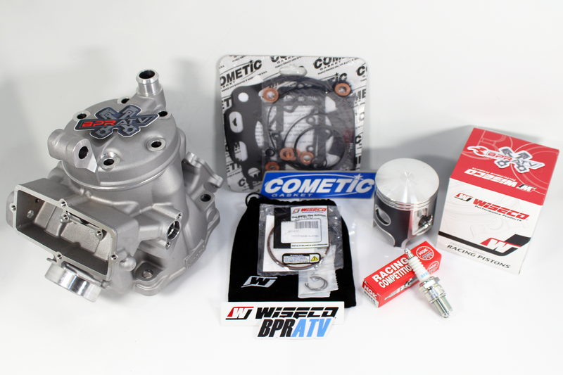 BPRATV YZ250 YZ 250 Top End Rebuild Kit Cylinder Head Wiseco Piston Cometic '99+