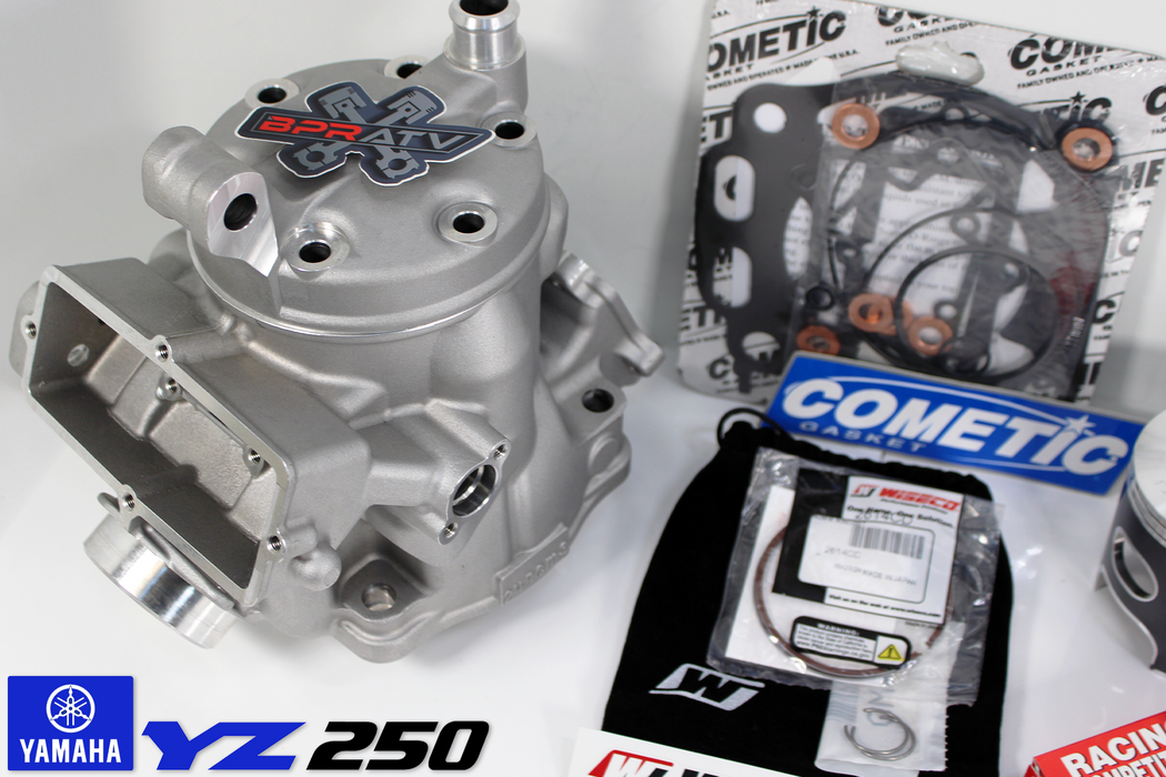 BPRATV Yamaha YZ250 YZ 250 Cylinder Head Wiseco Piston Cometic Full Top End Kit