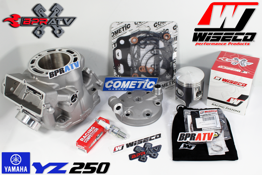 BPRATV Yamaha YZ250 YZ 250 Cylinder Head Wiseco Piston Cometic Full Top End Kit