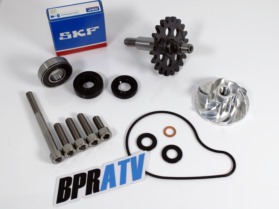 01-13 Yamaha YZ250F Billet Impeller Gear Bearing Ti Bolts Water Pump Rebuild Kit