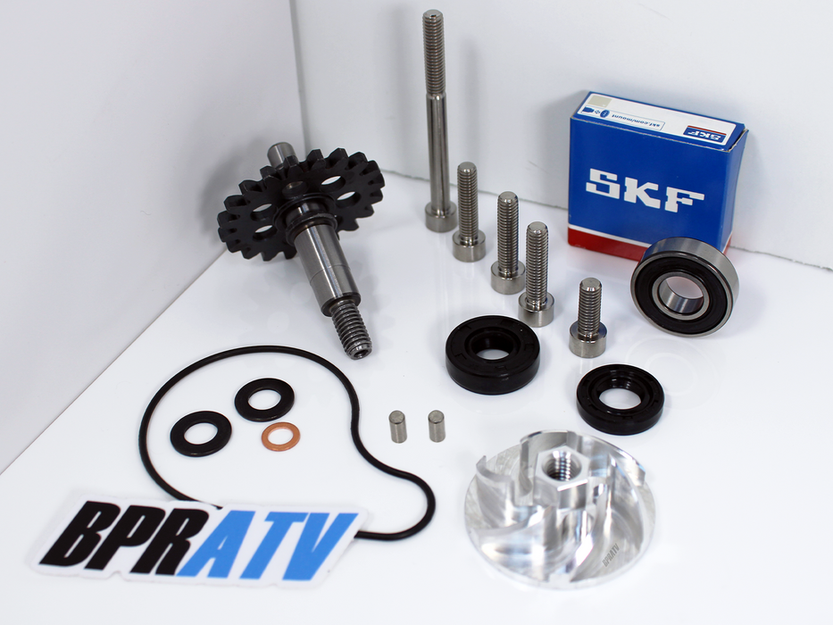 BPRATV Billet Water Pump Impeller Shaft Gear & Bolts Kit For Yamaha WR250F 01-13