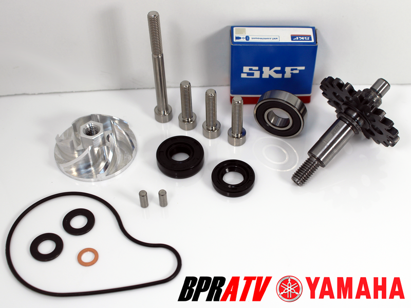 BPRATV Billet Water Pump Impeller Shaft Gear & Bolts Kit For Yamaha WR250F 01-13