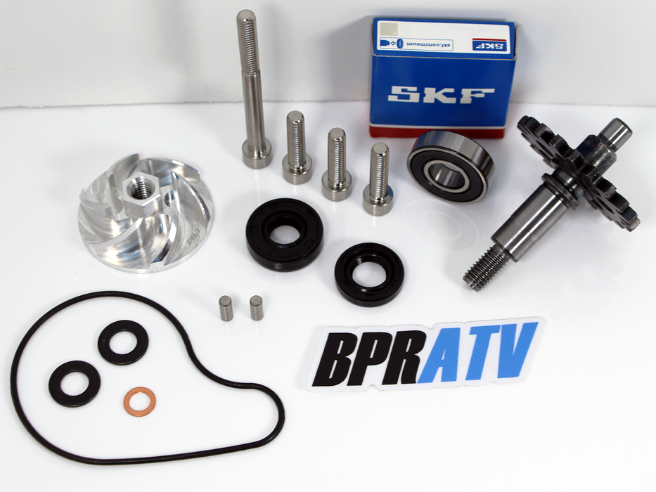 BPRATV Billet Water Pump Impeller Shaft Gear & Bolts Kit For Yamaha WR250F 01-13