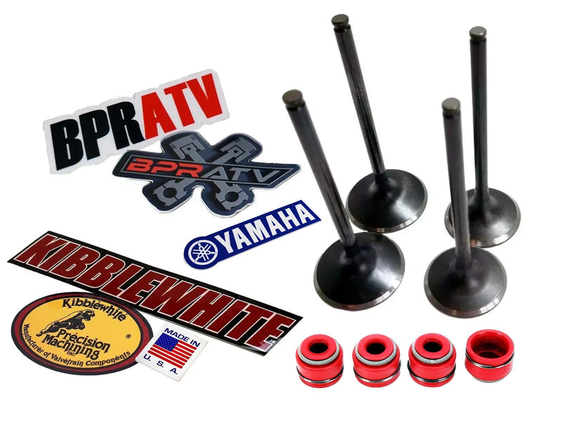 YZ450F YZ 450F '10-13 Kibblewhite Intake Exhaust Valves RED Viton Seals OEM Size