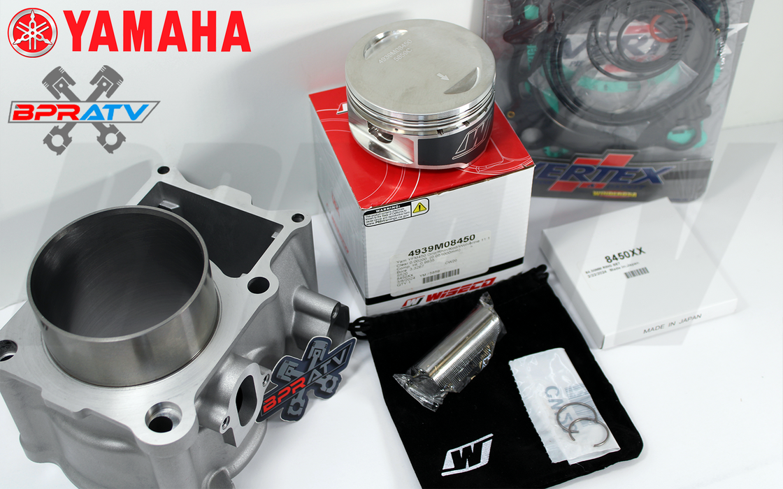 Yamaha Kodiak 450 OEM Stock Bore Cylinder WISECO Piston Kit Gaskets Top End Kit