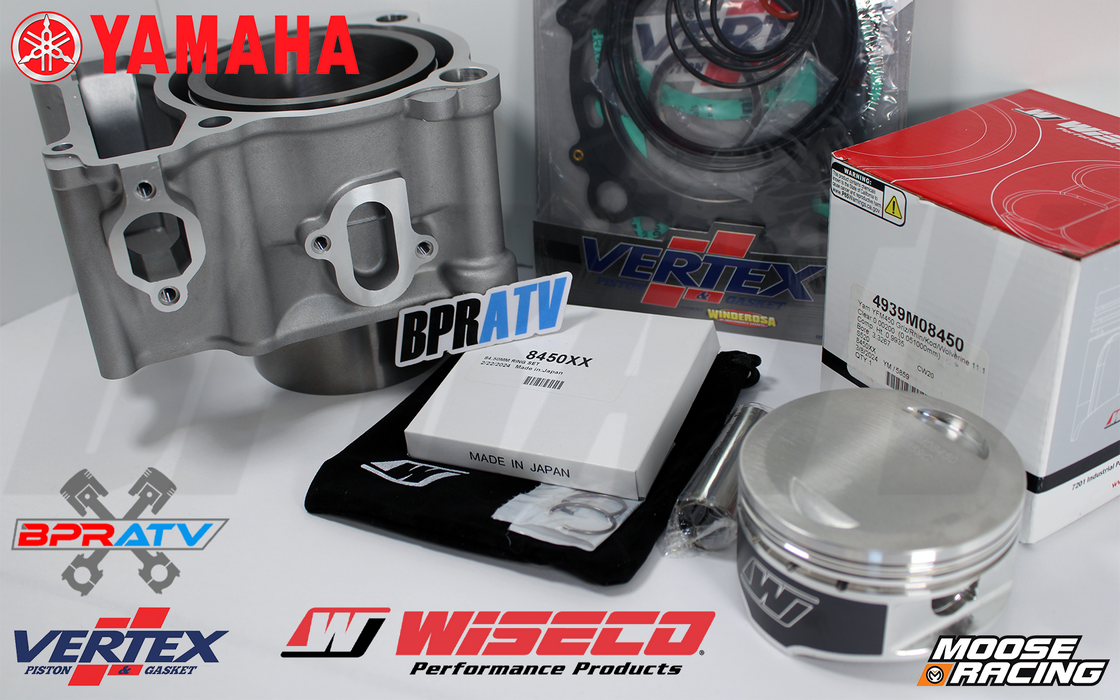 Yamaha YFM400 Grizzly 400 Top End Rebuild Repair Kit Wiseco Piston Gaskets Cylinder Kit