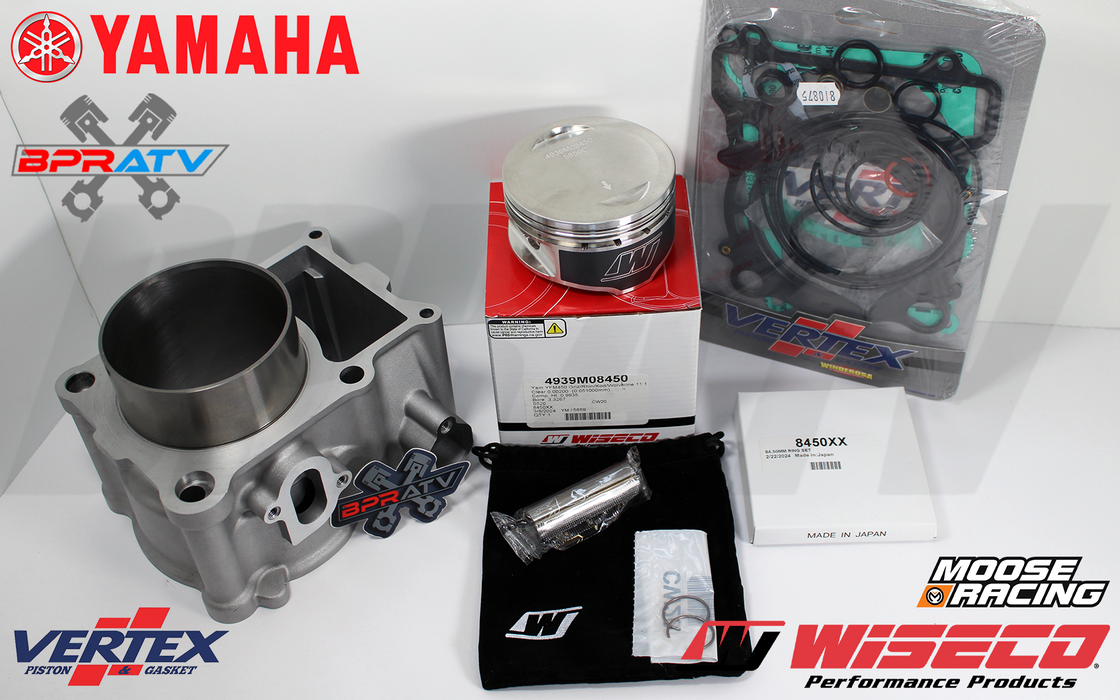 Yamaha Wolverine 450 OEM Stock Bore Cylinder & WISECO Piston Gaskets Top End Kit