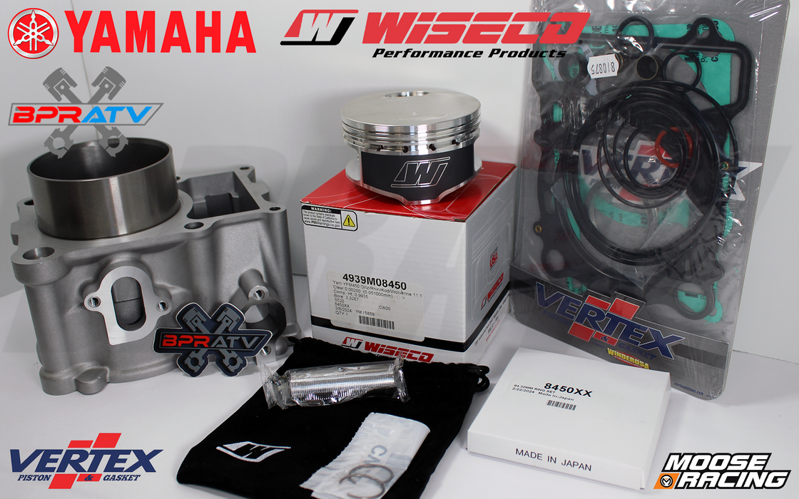 Yamaha Wolverine 450 OEM Stock Bore Cylinder & WISECO Piston Gaskets Top End Kit