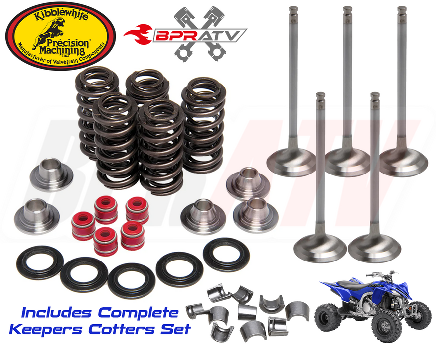 YFZ450 YFZ 450 Kibblewhite 1 mm Intake Exhaust Valves Titanium Springs Kit Seals